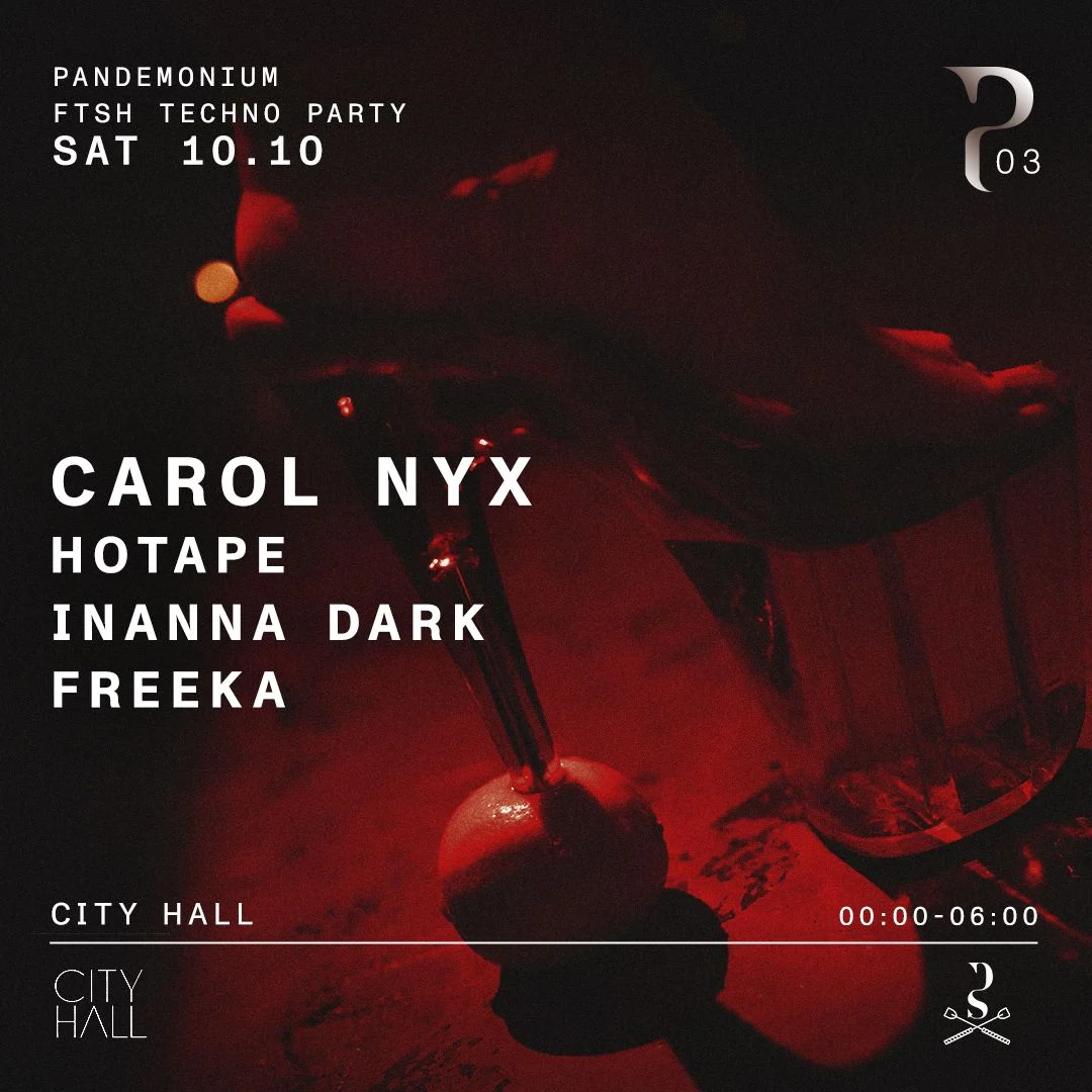 Cartel de PANDEMONIUM 03 – FETISH TECHNO PARTY: 10 de octubre de 2026 en City Hall, Barcelona