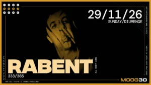 Cartel de RABENT: 29 de noviembre de 2026 en Barcelona