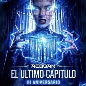 Cartel de REBORN · 3º ANIVERSARIO · ÚLTIMO CAPÍTULO