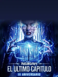 Cartel de REBORN · 3º ANIVERSARIO · ÚLTIMO CAPÍTULO