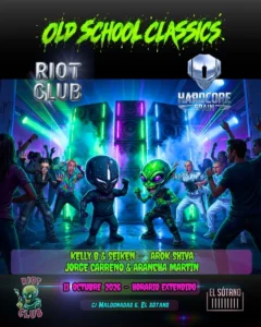 Cartel de RIOT CLUB & HARDCORE SPAIN