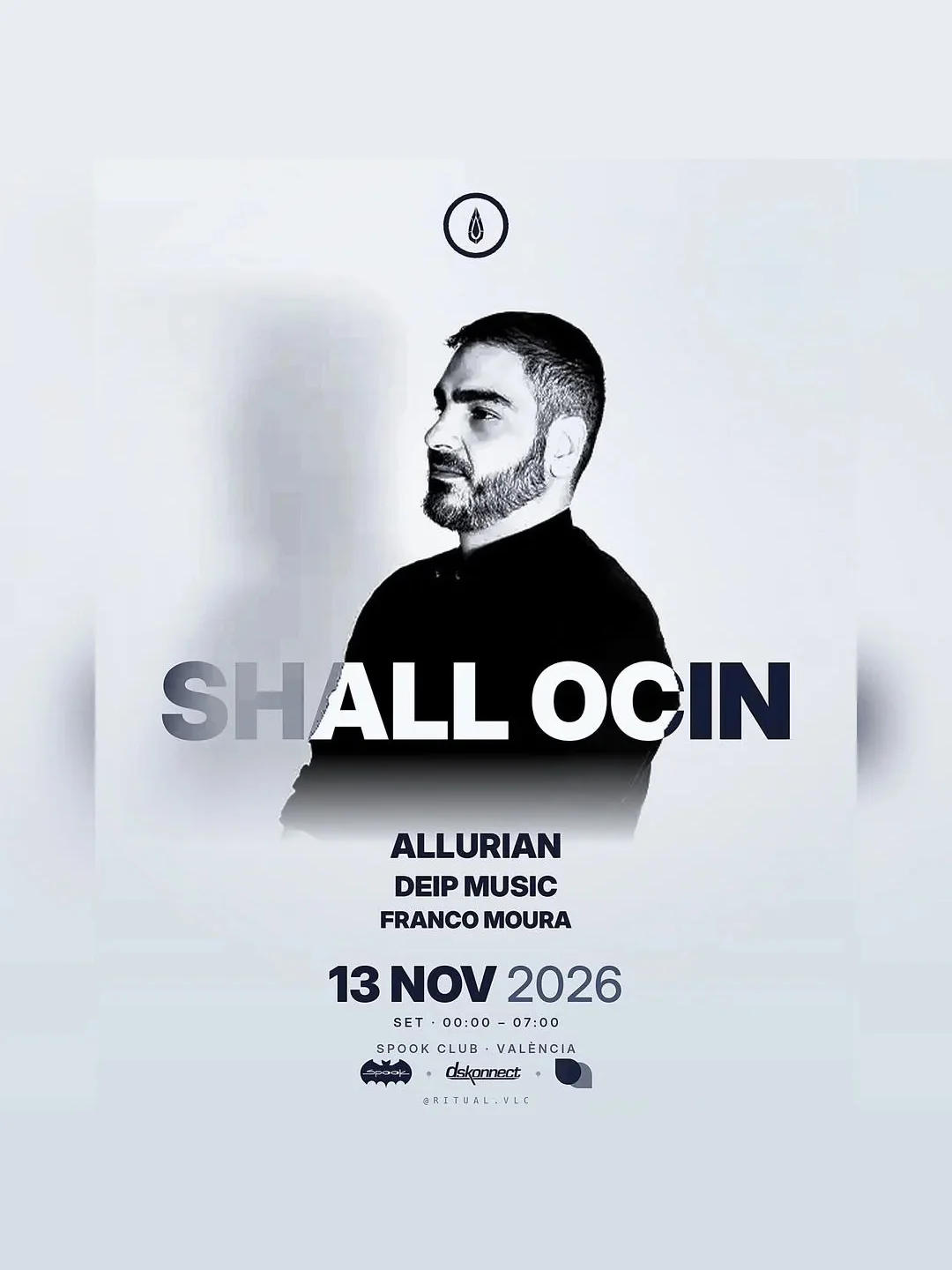 Cartel de RITUAL @ SPOOK (13: 13 de noviembre de 2026 en 26) con Shall Ocin y Allurian