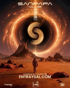 Cartel de SANPAPA CLUB AT ESPECIAL NAVIDAD: 19 de diciembre de 2026 en LAB theClub, Madrid