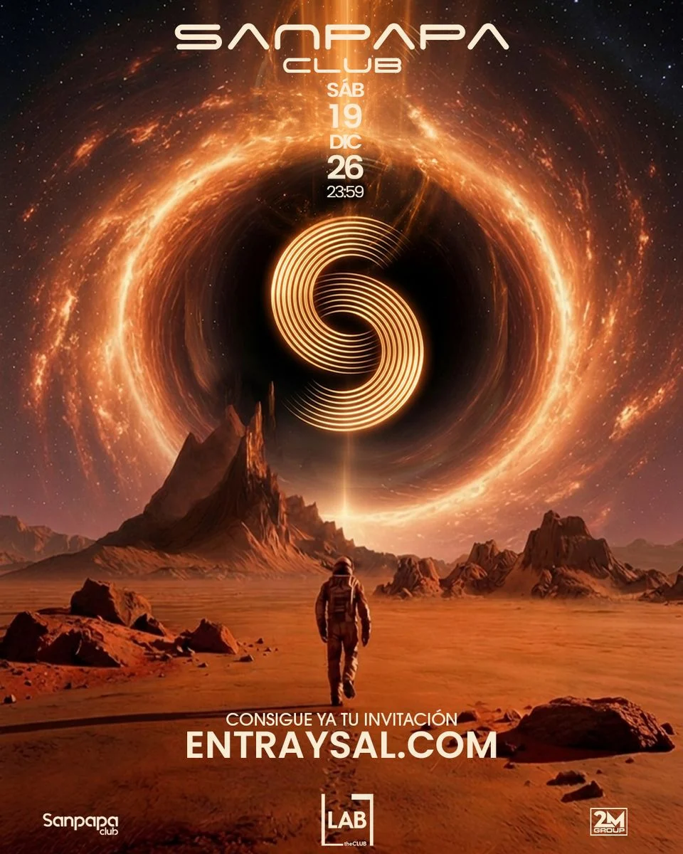 Cartel de SANPAPA CLUB AT ESPECIAL NAVIDAD: 19 de diciembre de 2026 en LAB theClub, Madrid