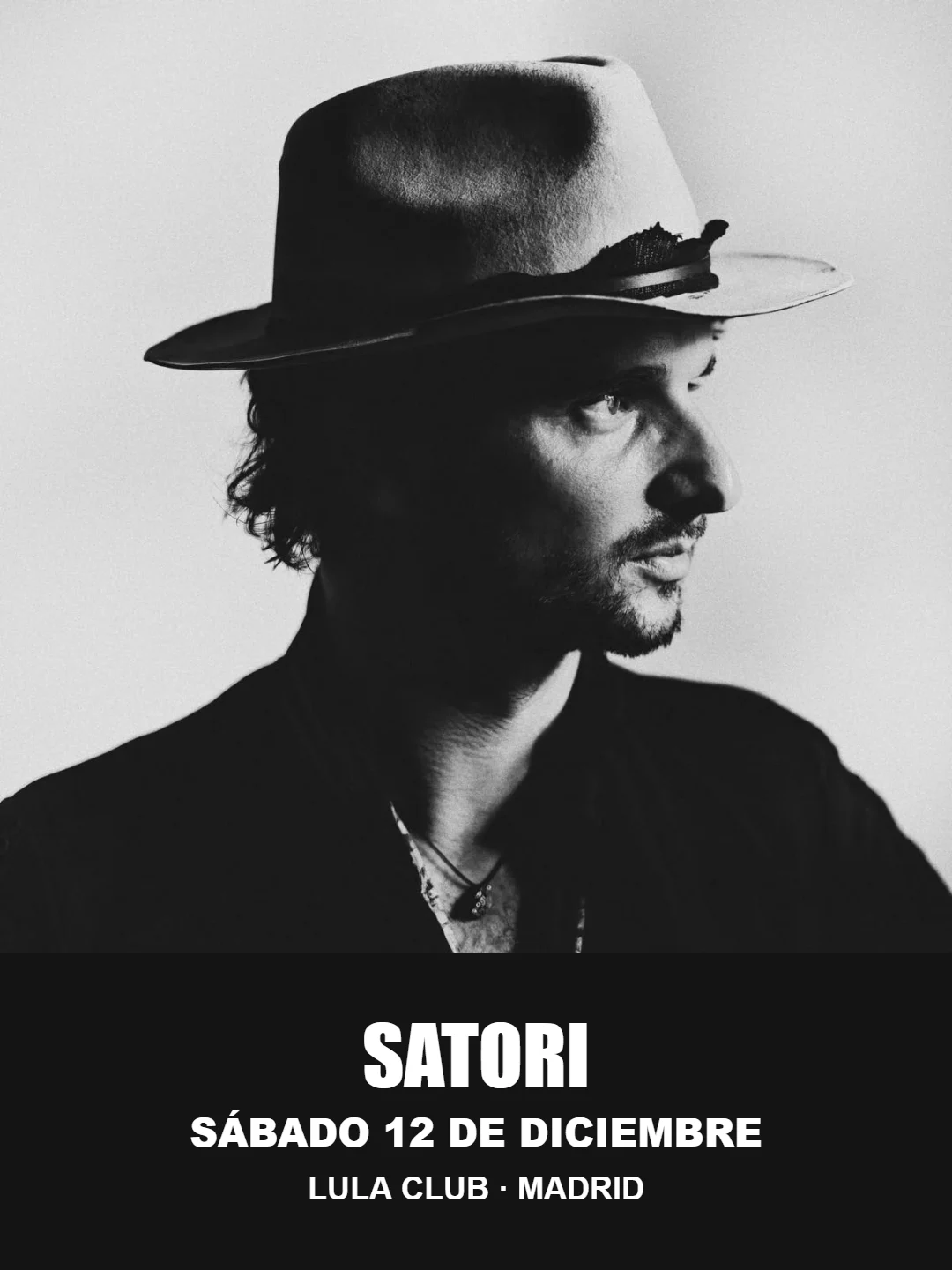 Cartel de SATORI: 12 de diciembre de 2026 en Lula Club, Madrid