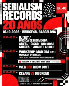 Cartel de SERIALISM RECORDS 20 AÑOS
