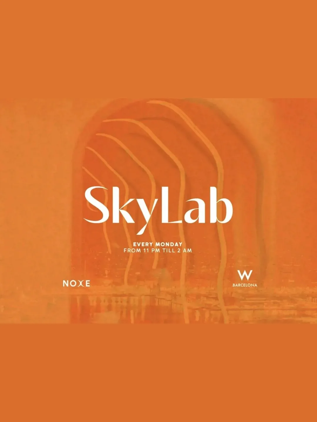 Cartel SKYLAB AT NOXE / 23 de noviembre / Noxe Barcelona, Barcelona