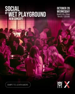 Cartel de SOCIAL BY WET PLAYGROUND: 28 de octubre de 2026 en Imperial Private Club, Barcelona