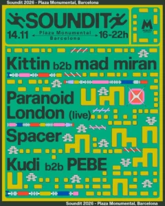 Cartel de SOUNDIT PLAZA: 14 de noviembre de 2026 en Plaza Monumental de Barcelona, Barcelona