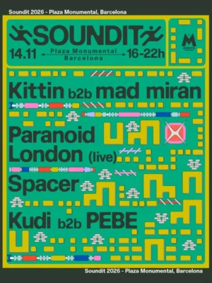 Cartel de SOUNDIT PLAZA: 14 de noviembre de 2026 en Plaza Monumental de Barcelona, Barcelona