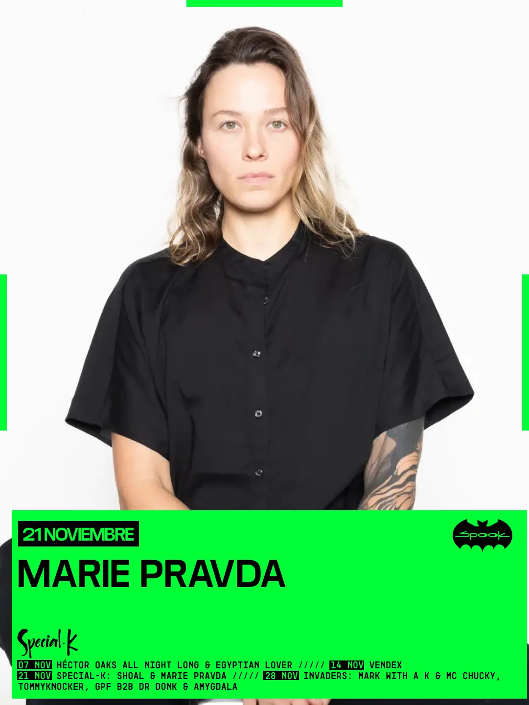 Cartel de SPECIAL-K WITH SHOAL, MARIE PRAVDA (GUEST LIST IN BIO): 21 de noviembre de 2026 en Valencia con Shoal