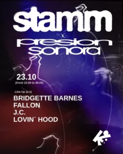 Cartel de STAMM CLUB X PRESION SONORA