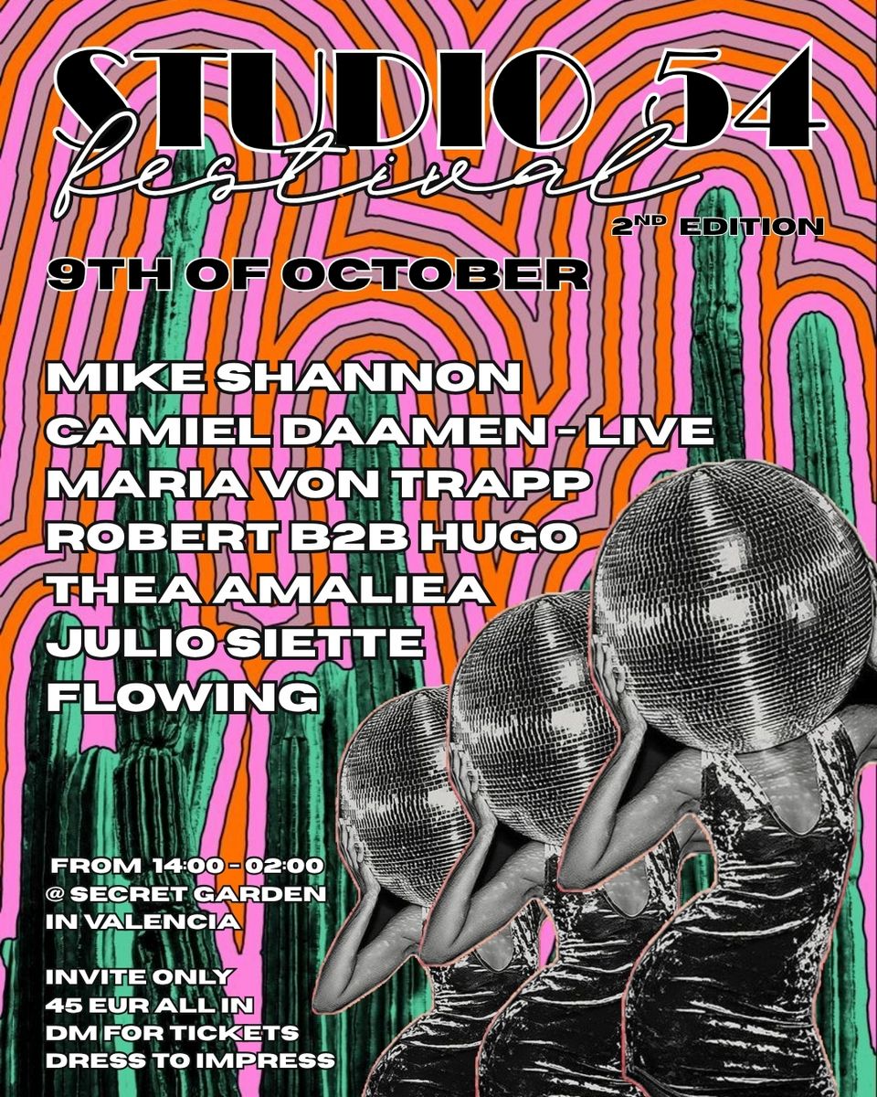 Cartel de STUDIO 54 MINI FESTIVAL: 9 de octubre de 2026 en TBA, Valencia