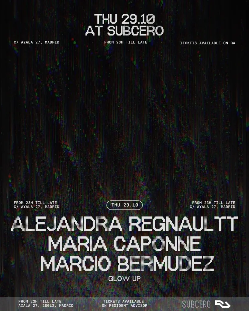 Cartel de SUBCERO X GLOW UP