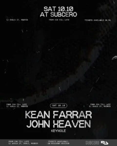 Cartel de SUBCERO X KEYHOLE