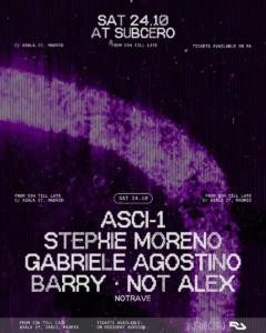 Cartel de SUBCERO X NOTRAVE