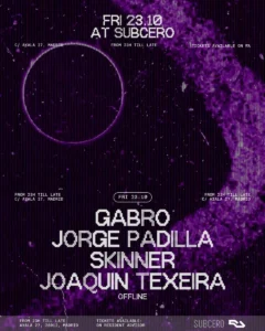 Cartel de SUBCERO X OFFLINE