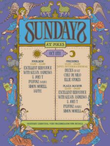 Cartel de SUNDAYS AT PIKES X LOVE INTERNATIONAL