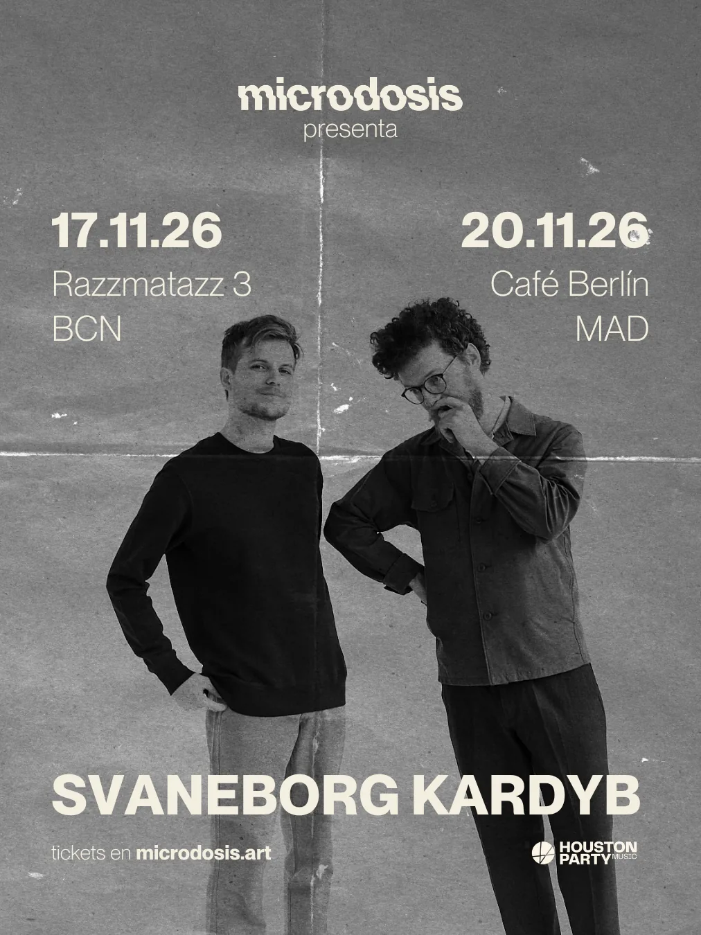 Cartel de SVANEBORG KARDYB EN MICRODOSIS - CAFÉ BERLÍN, MADRID: 20 de noviembre de 2026 en Madrid