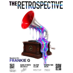 Cartel de THE RETROSPECTIVE: FRANKIE G: 21 de noviembre de 2026 en Barcelona