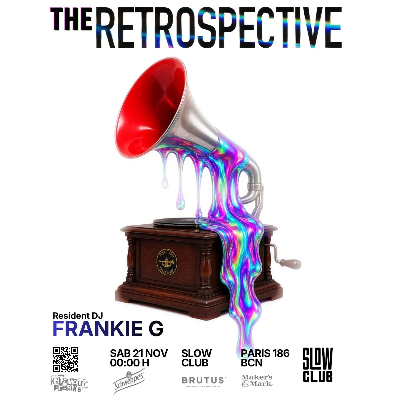 Cartel de THE RETROSPECTIVE: FRANKIE G: 21 de noviembre de 2026 en Barcelona