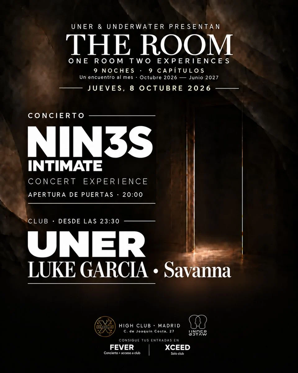 Cartel de THE ROOM: 8 de octubre de 2026 en High Club Room, Madrid