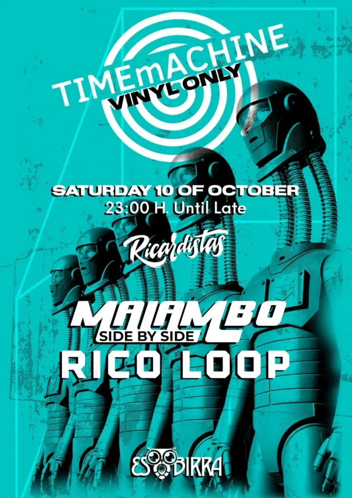 Cartel de TIMEMACHINE PRESENTS MALAMBO & RICO LOOP — VINYL ONLY