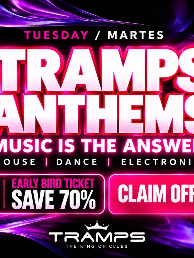 Cartel de TRAMPS ANTHEMS: 27 de octubre de 2026 en Arona