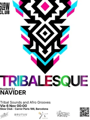 Cartel de TRIBALESQUE: NAVIDER: 6 de noviembre de 2026 en Barcelona con Navider