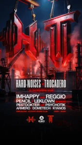 Cartel de TROCADERO X HARDNOISES: 19 de diciembre de 2026 en Atlantic Sound, Barcelona