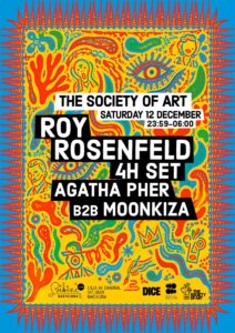 Cartel de TSOA: ROY ROSENFELD 4H SET: 12 de diciembre de 2026 en Bikini Club, Barcelona con MOONKIZA
