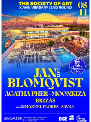 Cartel de TSOA: X YEARS W. JAN BLOMQVIST (OPEN AIR): 8 de noviembre de 2026 en Barcelona
