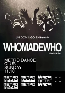 Cartel de UN DOMINGO EN METRO: 11 de octubre de 2027 en Metro Dance Club, Bigastro