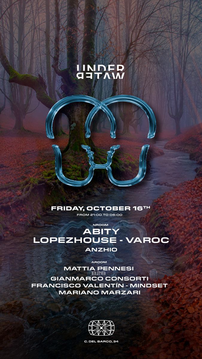 Cartel de UNDERWATER: 16 de octubre de 2026 en Barco Sound House, Madrid