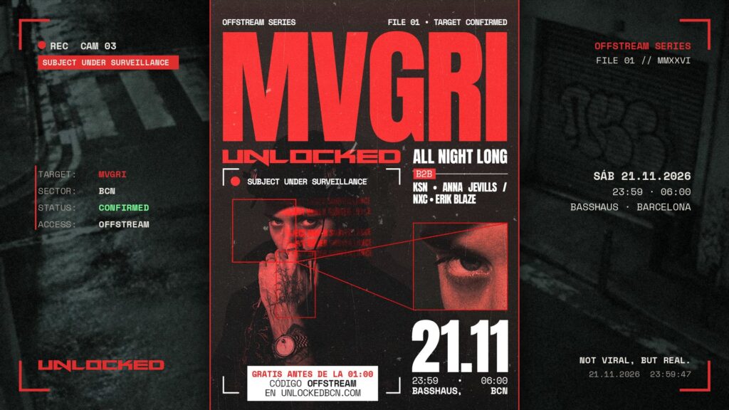 Cartel de UNLOCKED PRES. MVGRI (ANL)