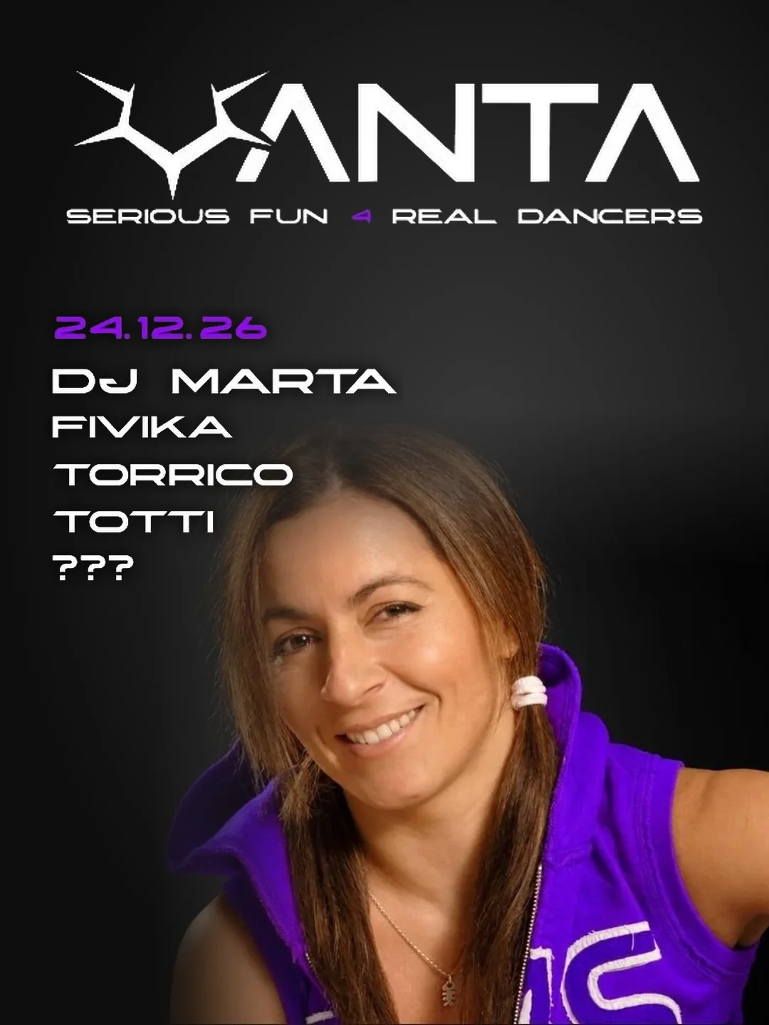 Cartel VANTA CLUB PRESENTS DJ MARTA / 24 de diciembre / Sala Independance Club, Madrid