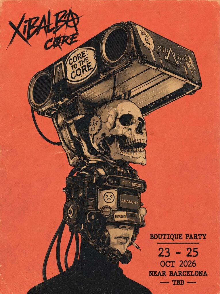 Cartel de XIBALBA CORE – BOUTIQUE PARTY – SPAIN