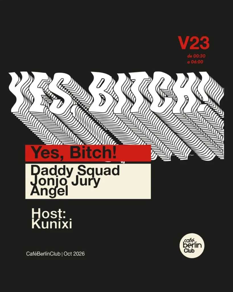 Cartel de YES, BITCH! · JONJO JURY + ANGEL + DADDY SQUAD