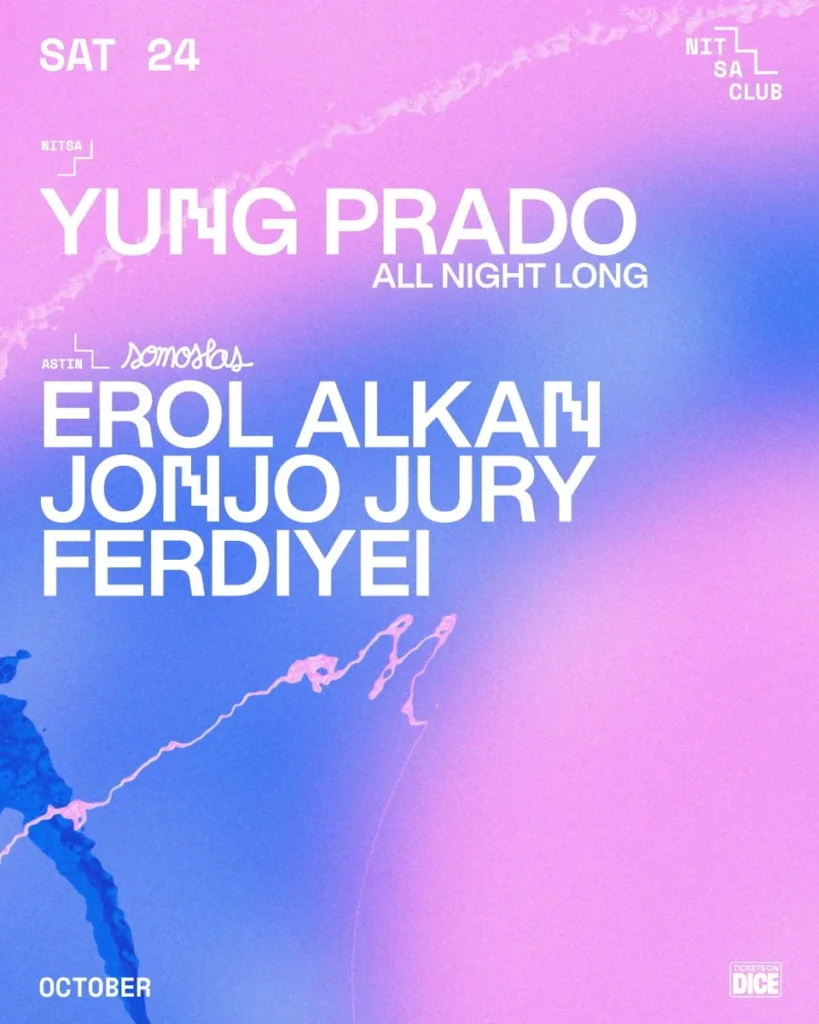 Cartel de YUNG PRADO ALL NIGHT LONG