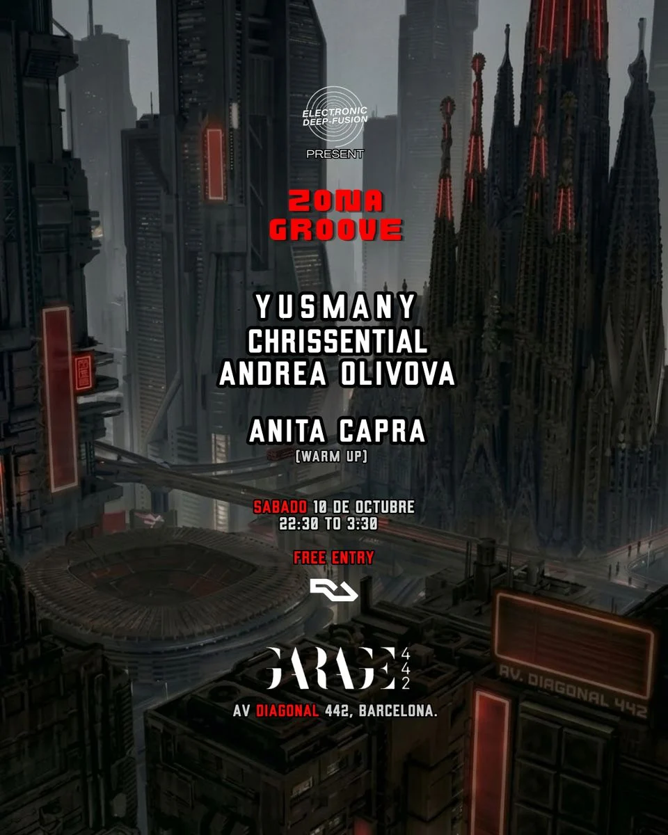 Cartel de ZONA GROOVE: 10 de octubre de 2026 en Garage 442, Barcelona