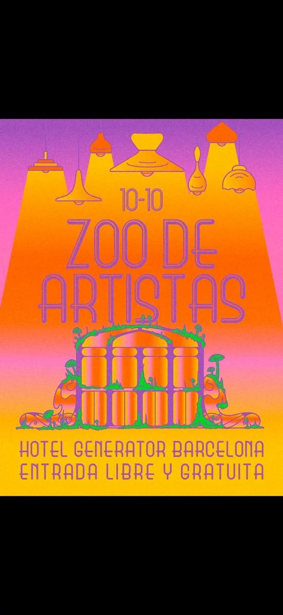 Cartel de ZOO DE ARTISTAS AT GENERATOR: 10 de octubre de 2026 en Generator Barcelona, Barcelona