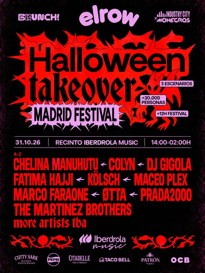 Cartel de HALLOWEEN TAKEOVER: 31 de octubre de 2026 en Recinto Iberdrola Music, Madrid