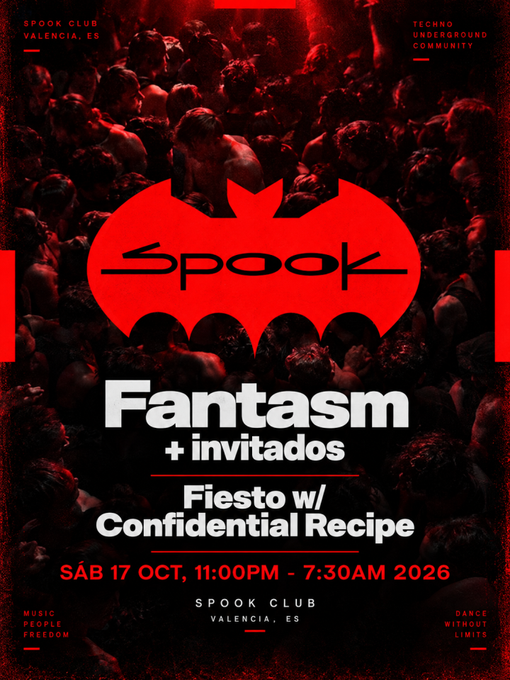 Fantasm y Fiesto unen fuerzas el 17 de octubre en Spook Valencia con una noche de techno underground, rave y sonidos contundentes.