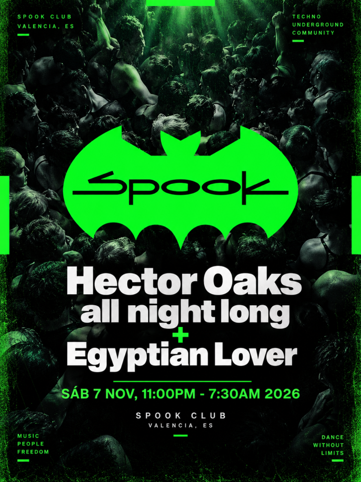 Héctor Oaks presenta un All Night Long junto a Egyptian Lover el 7 de noviembre en Spook Valencia.