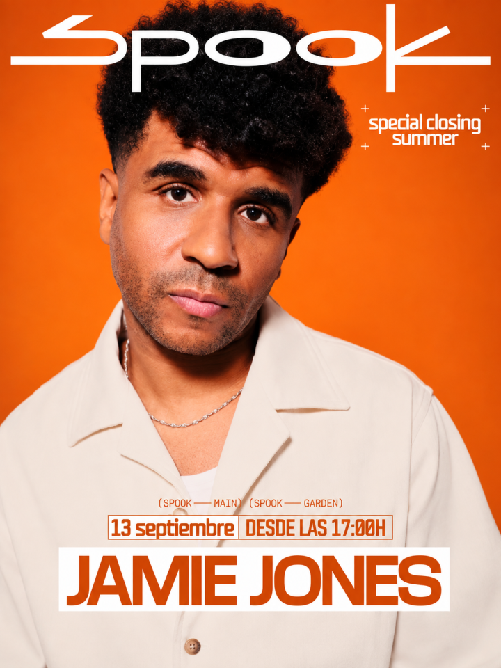 Jamie Jones protagoniza el Special Closing Summer el 13 de septiembre en Spook, Valencia, en una jornada de House y Tech House.