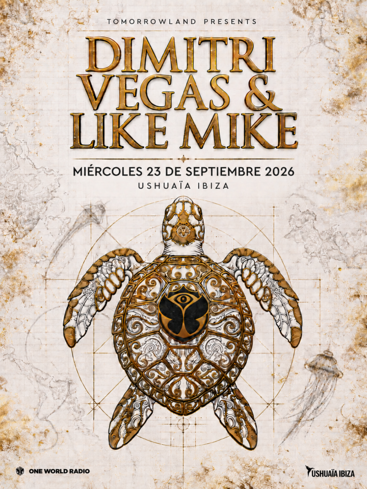 Dimitri Vegas & Like Mike llegan a Ushuaïa Ibiza el 23 de septiembre de 2026 junto a HALŌ, Brina Knauss, Dyzen y Delafino B2B Jose Maria Ramon.
