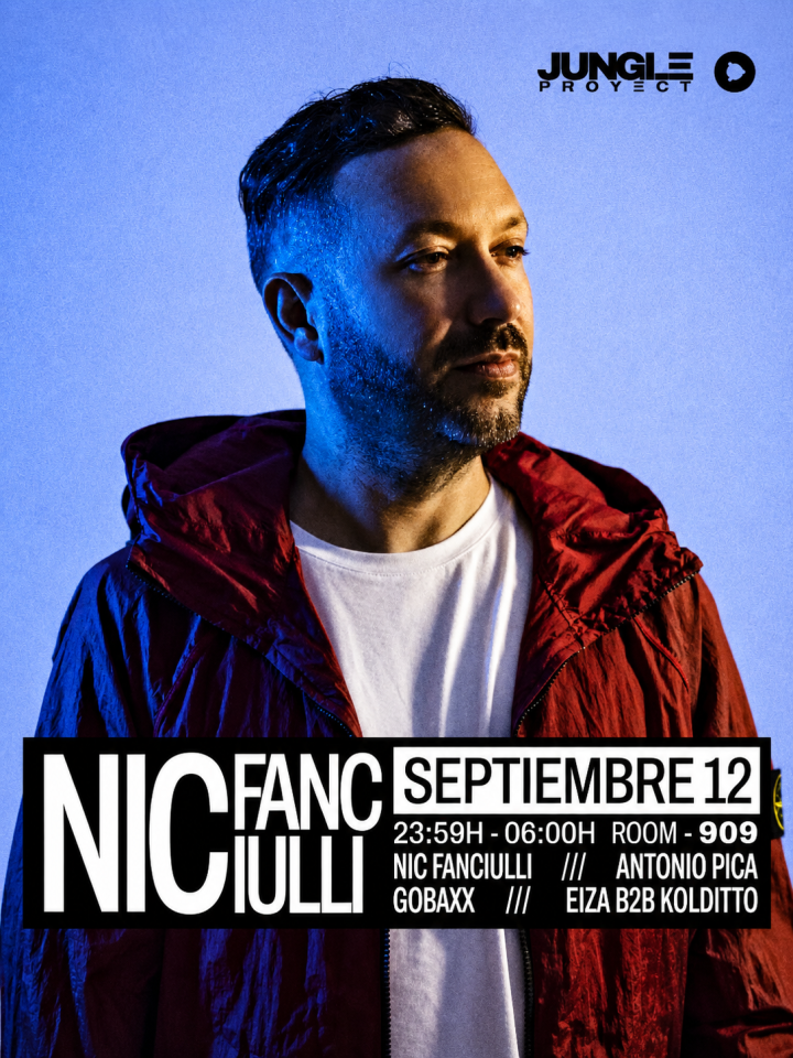 Jungle Proyect inaugura su programación el 12 de septiembre en Sala Sonora con Nic Fanciulli, Antonio Pica, Gobaxx y Eiza B2B Kolditto.
