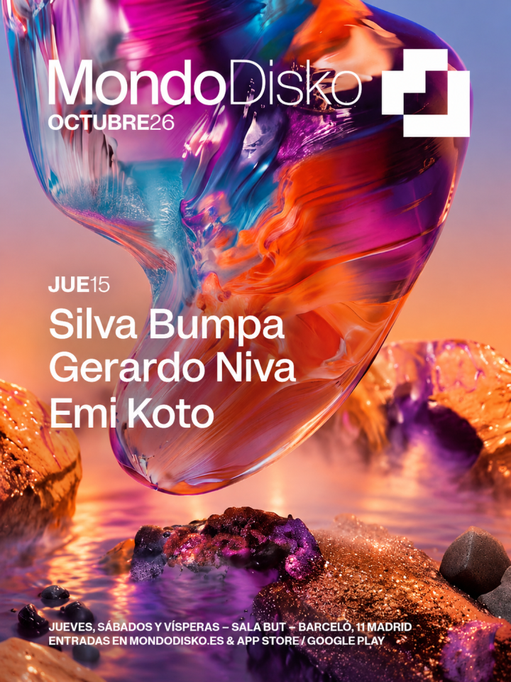 Mondo Disko presenta el 15 de octubre en Sala But, Madrid, a Silva Bumpa, Gerardo Niva y Emi Koto.