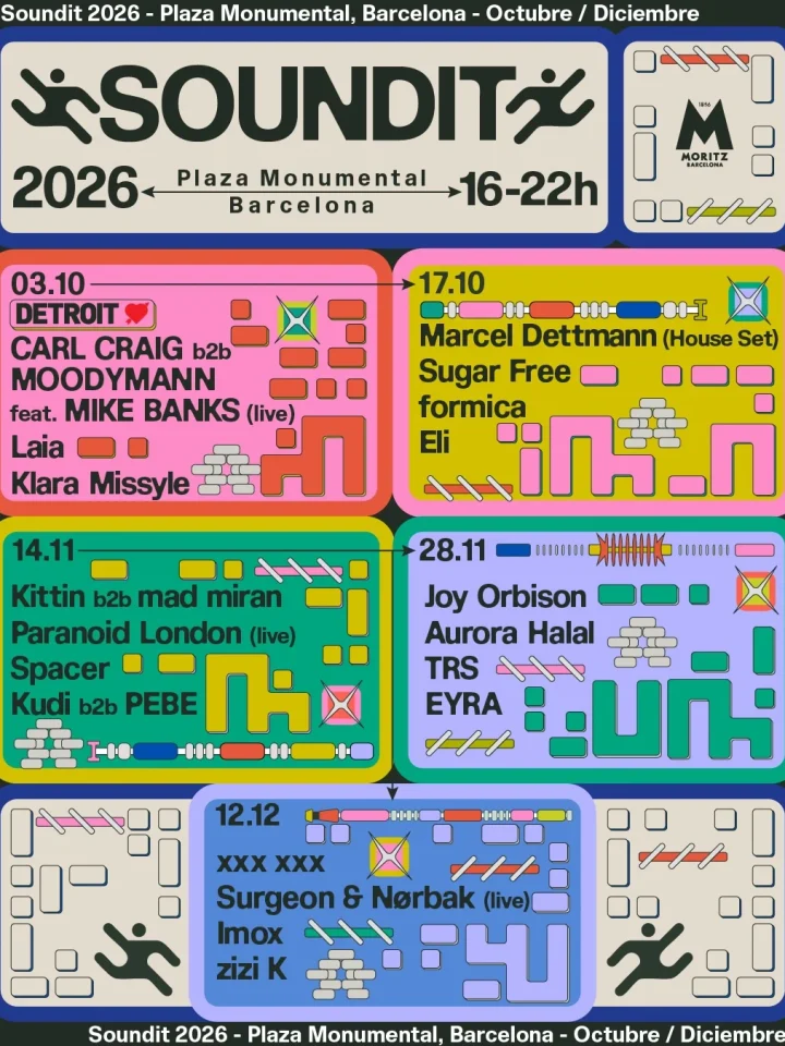 Cartel de SOUNDIT PLAZA: 12 de diciembre de 2026 en Plaza Monumental de Barcelona, Barcelona