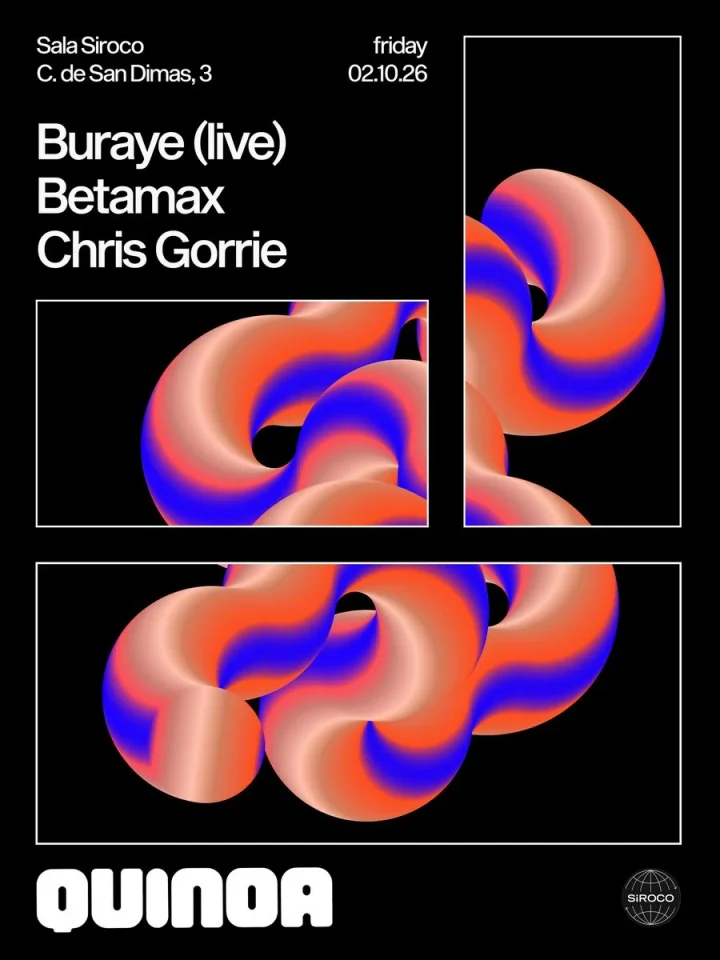 Cartel de QUINOA EXPERIENCE: 2 de octubre de 2026 en Sala Siroco, Madrid